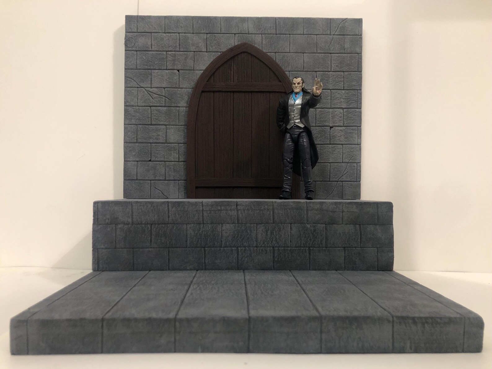 1:12 Scale Medieval Stone Wall Riser Diorama Detolf Action Figure ...