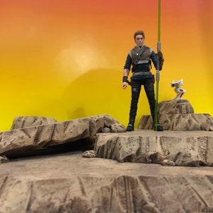 Maßstab 1:12 Desert Rock Pile Dio Basis Detolf Actionfigur Fotografie