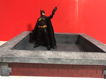 1:12 Scale Rooftop Detolf Diorama Action Figure Photography
