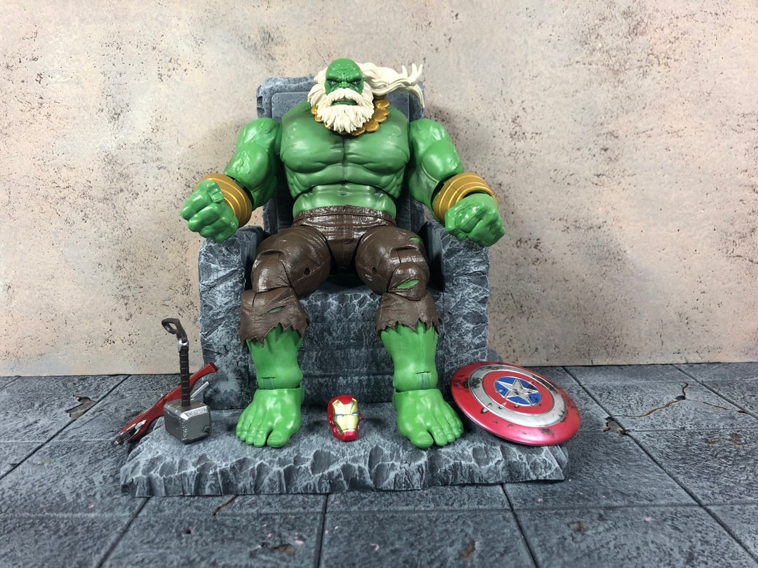 chelle 1 12 Marvel Maestro Tr ne Hulk Etsy France