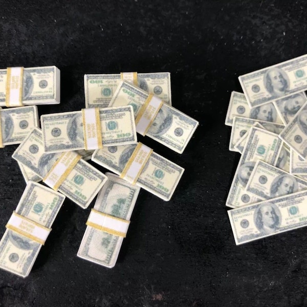 Money Bundle Prop Diorama Action Figure Photography