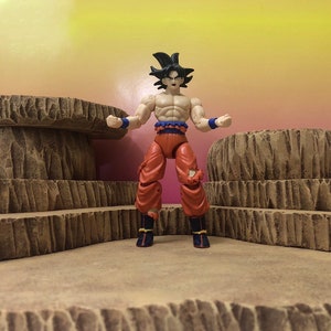 1:12 Scale Rock Terrain Diorama Detolf Action Figure Photography