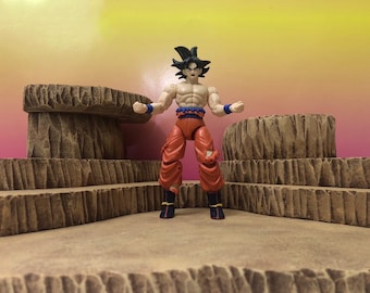 1:12 Scale Rock Terrain Diorama Detolf Action Figure Photography
