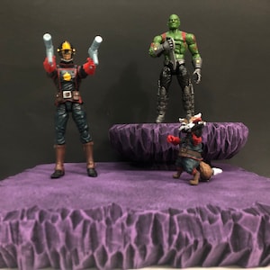 1:12 Scale Cosmic Floating Rock Diorama Base  Detolf Action Figure Photography