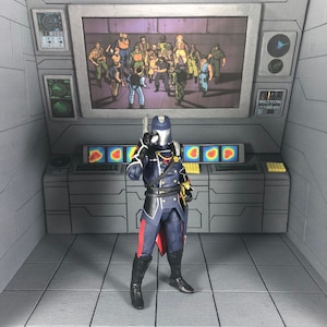 1:12 Scale Cobra Command Station GI Joe Diorama Detolf Action Figure Photography