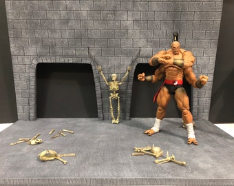 Mortal Kombat Goro’s Lair Diorama Action Figure Photography
