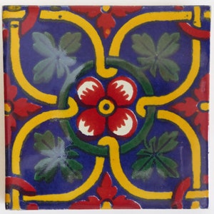 Mexican Ceramic 4x4 inch Hand Made Tile