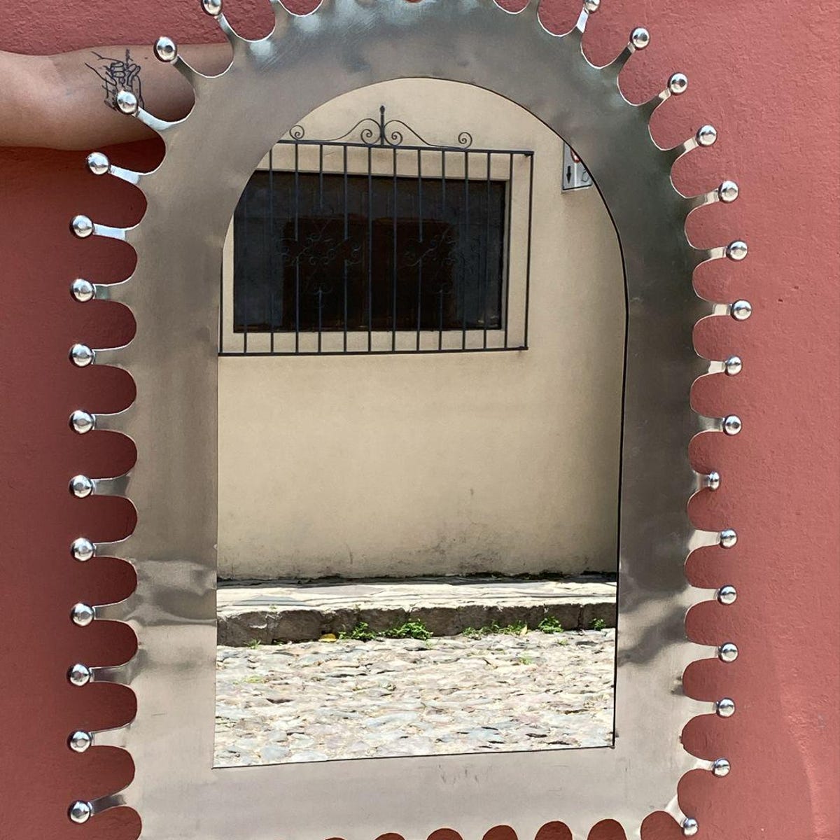 PUNCHED TIN MIRROR Hacienda Style Mirror, Folk Art, Handmade in Mexico - Etsy
