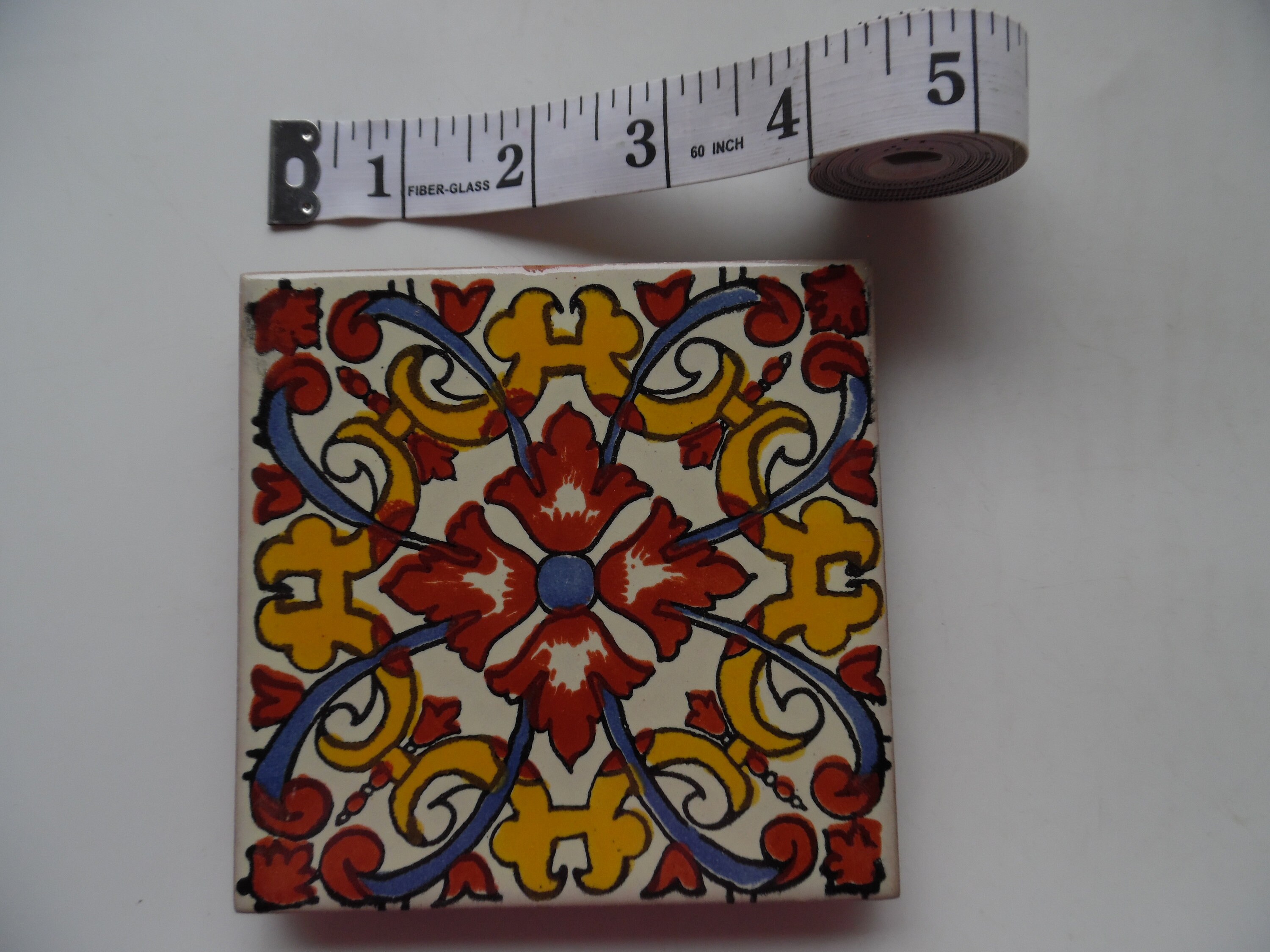 Mexican Ceramic 4x4 Inch Hand Made Tile - Etsy
