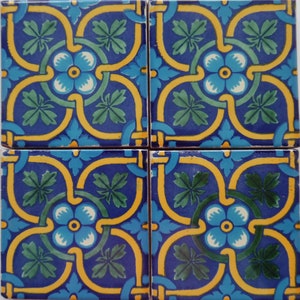Mexican Ceramic 4x4 inch Hand Made Tile