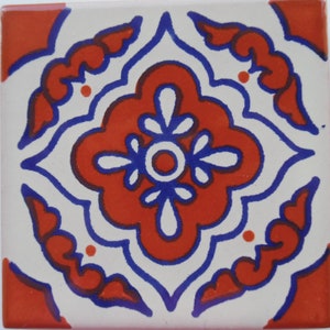 Mexican Ceramic 4x4 inch Hand Made Tile