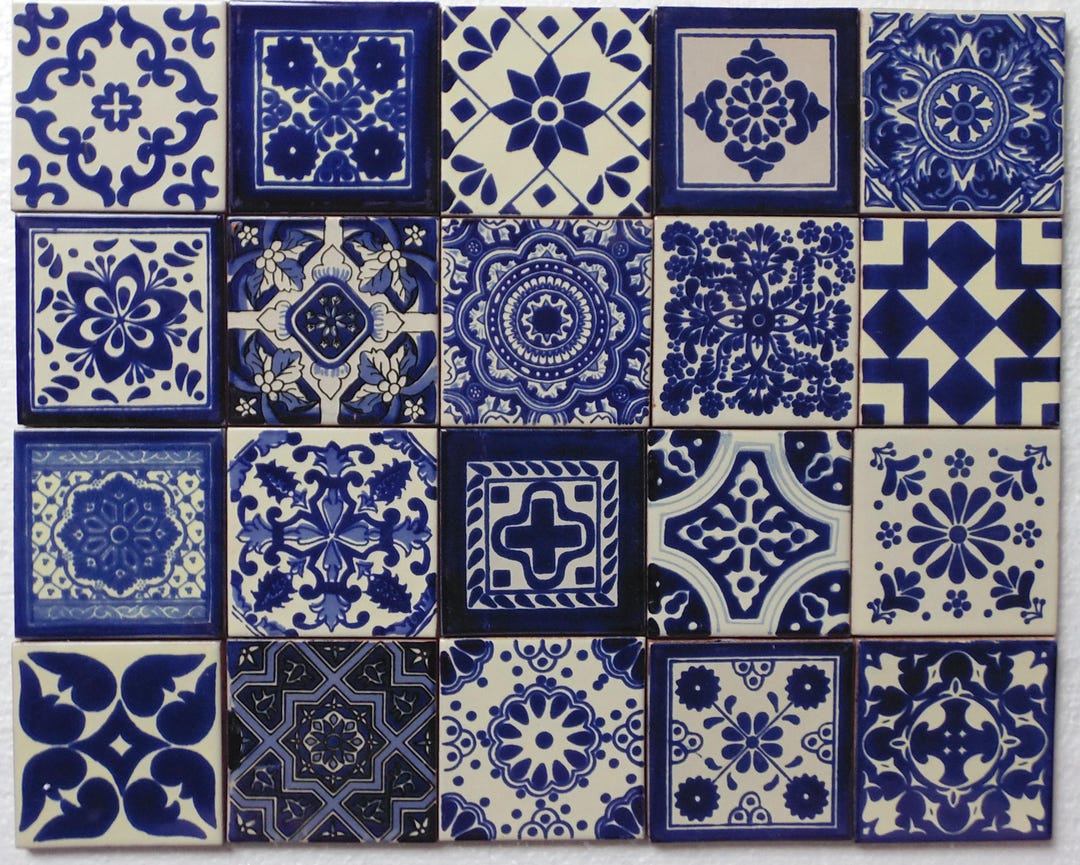 1 Mexican Ceramic 4x4 Inch Hand Made Tile - Etsy