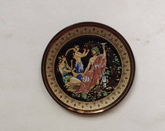 Greek ceramic plate 12cm / 17cm Dionysus ceramic plate