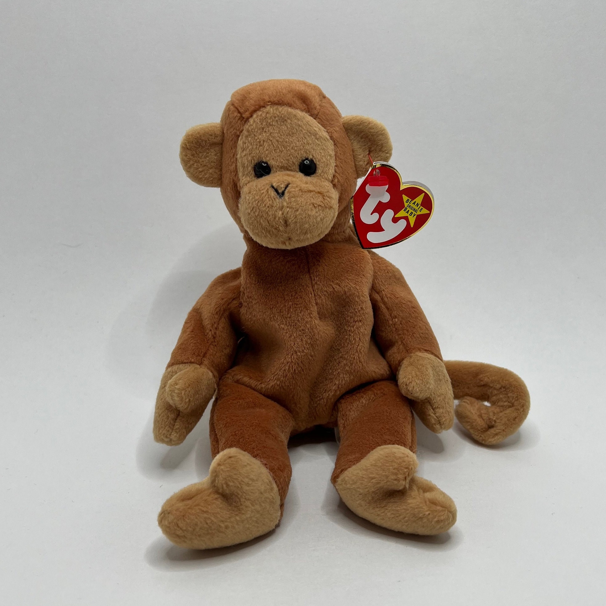 Rare Beanie Babies Monkey Bongo the Monkey Vintage Toys From