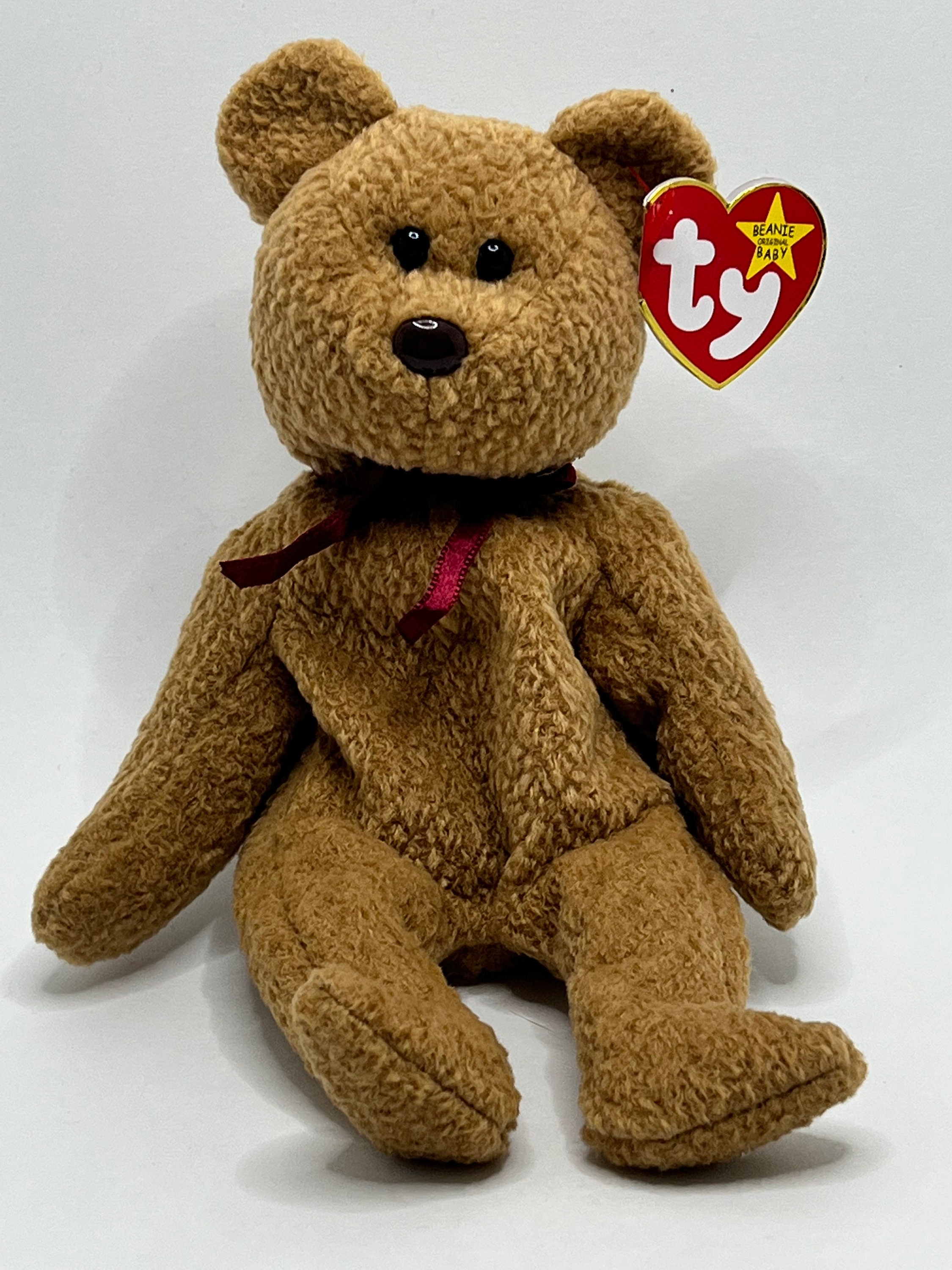 Ty curly the Bear Beanie Baby Vintage Rare and Retired Etsy Canada