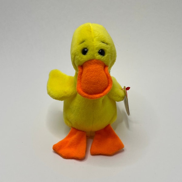 Ty "Quackers" the Duck Beanie Baby, Vintage, Rare and Retired