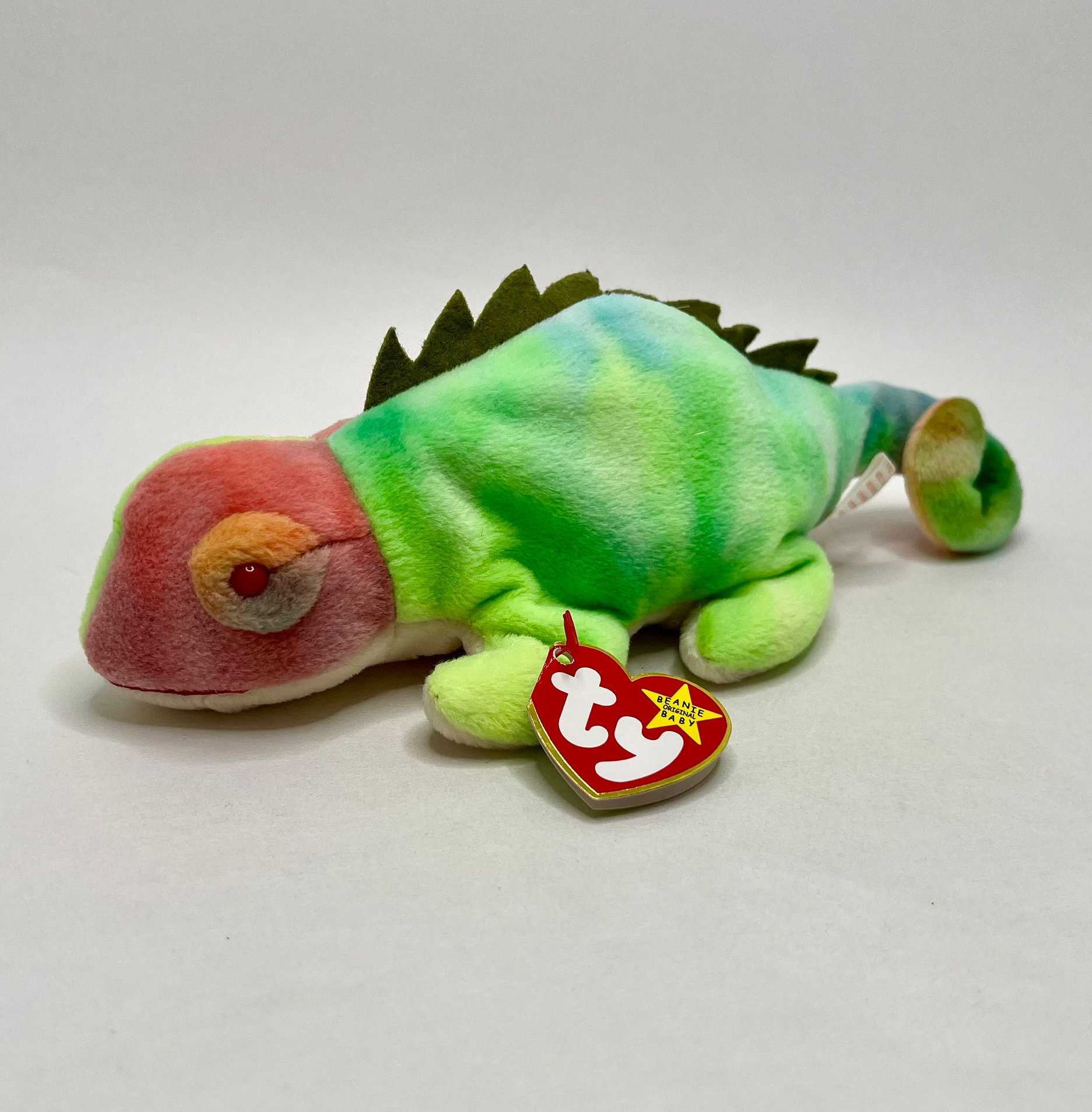 Plush Iggy Beanie Rainbow Iguana Beanie Baby Value Ty 