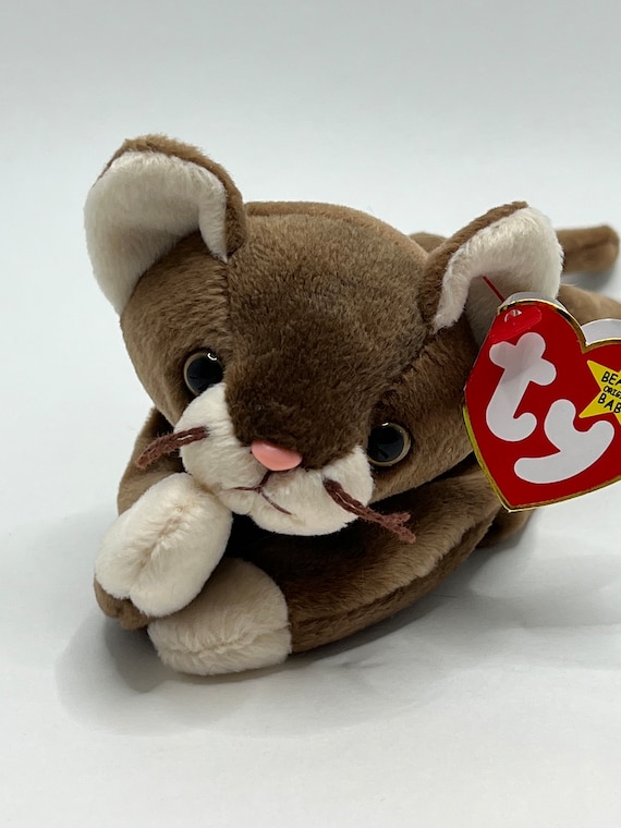 Rare Beanie Babies Cat Pounce the Cat Vintage Toys From the 90s and 2000s Beanie Baby Animal Ty Toy With Tags Plush Toys Etsy UK