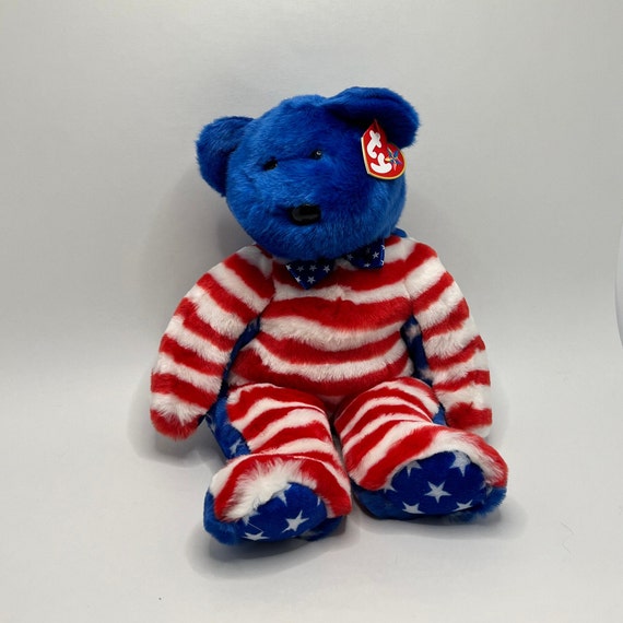 Rare Beanie Buddies Bear Liberty the Bear Vintage Toys From Etsy