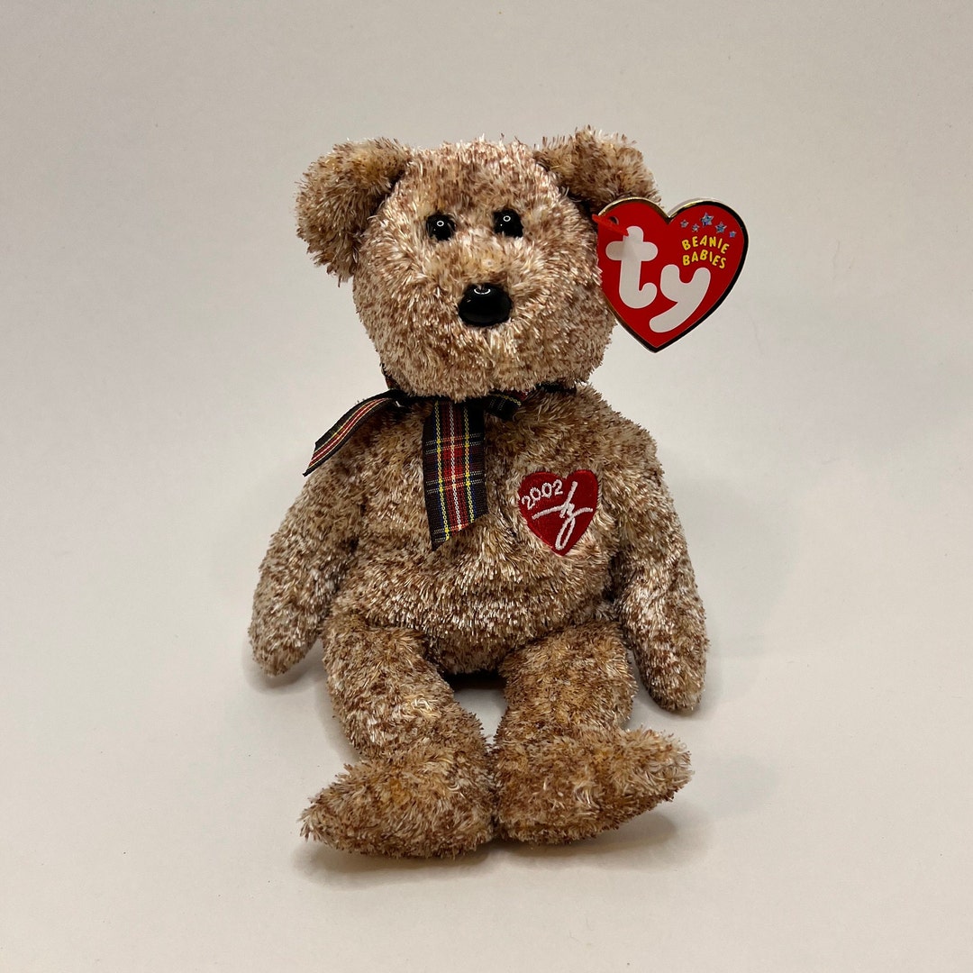 Rare Beanie Babies Bear 2002 Signature Bear Vintage Toys From