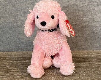 pink stuffed poodle
