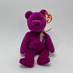 Ty &quot;Millennium&quot; with INCORRECT spelling, Beanie Baby Bear, Vintage, Rare and Retired