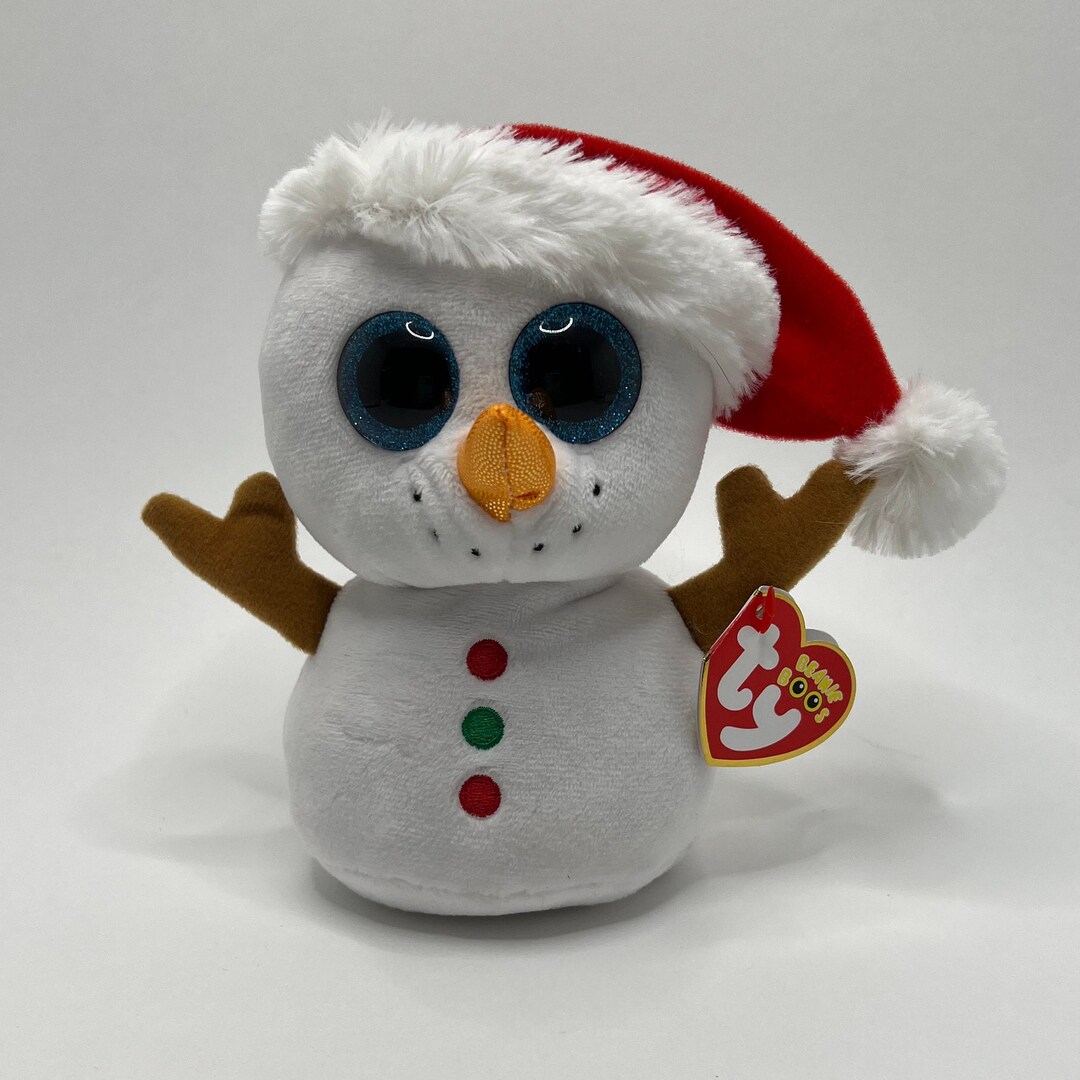 Ty scoop the Snowman Beanie Boo MWMT Etsy
