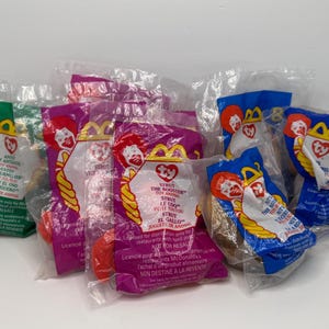 Ty McDonald&#39;s Teenie Beanie Babies Assortment, Your Choice, Vintage, Rare & Retired