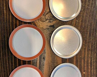 50 Stk. Normale Mund dosendeckel auslaufsichere Spaltart Metall Mason Jar Dosendeckel