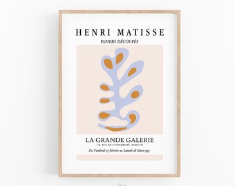 Matisse Print, Mid Century Modern, Exhibition Poster, Boho Wall Art, Printable Wall Art, DIGITAL DOWNLOAD