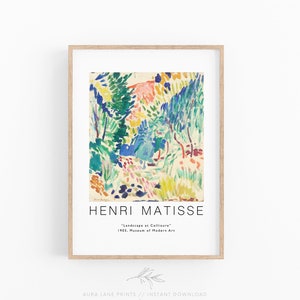Matisse Print, Matisse Poster, Exhibition Poster, Landscape at Collioure - DIGITAL ART