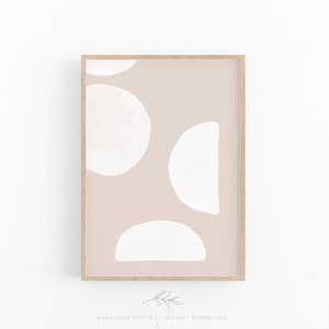 Neutral Wall Art, Boho Abstract Printable Wall Art, Beige Bedroom Prints, Modern Neutrals Home Decor, INSTANT DOWNLOAD