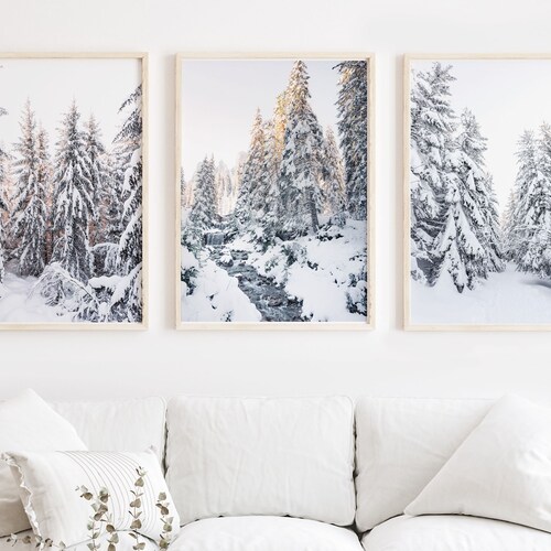 Winter Wonderland Printable Set of 3 Piece. Christmas Gallery Etsy