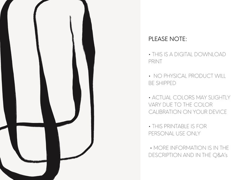 Minimalist Wall Art Set of 2 Prints Abstract Wall Art Line Etsy