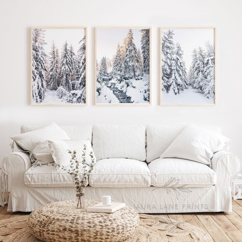 Winter Wonderland Printable Set of 3 Christmas Gallery Wall - Etsy