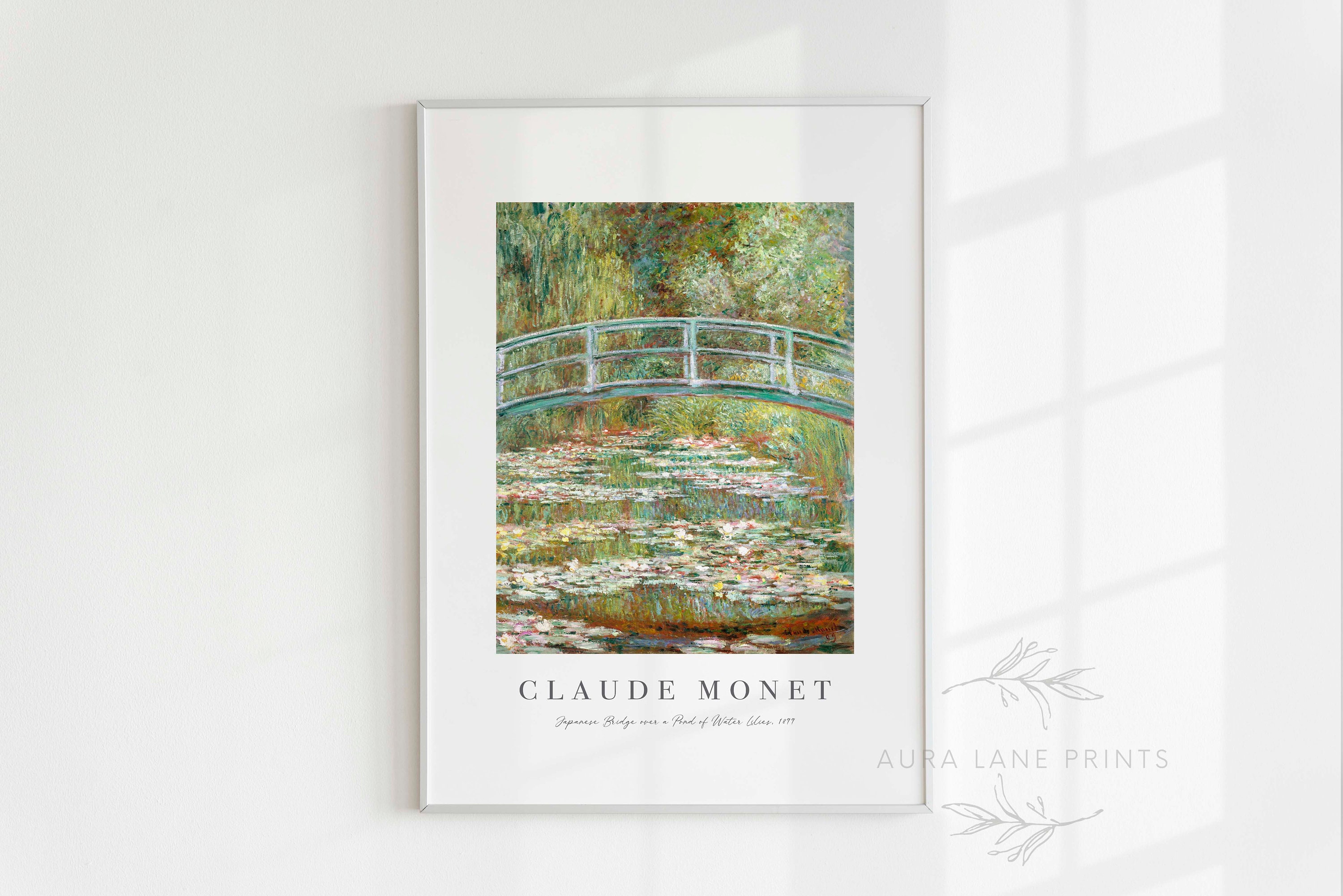 Monet Print Japanese Bridge Over Water Lilies Claude Monet - Etsy