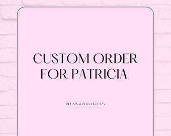 Custom A6 Savings Challenge For PATRICIA