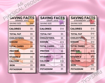 Box Juice A6 Savings Challenge | A6 Laminated Savings Challenge | Low Income Savings Challenge