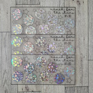 Vellum Scratch Off Savings Challenge | Mystery Scratch Off | Reach for the Stars Challenge | Minimalistic Vellum Scratch & Save