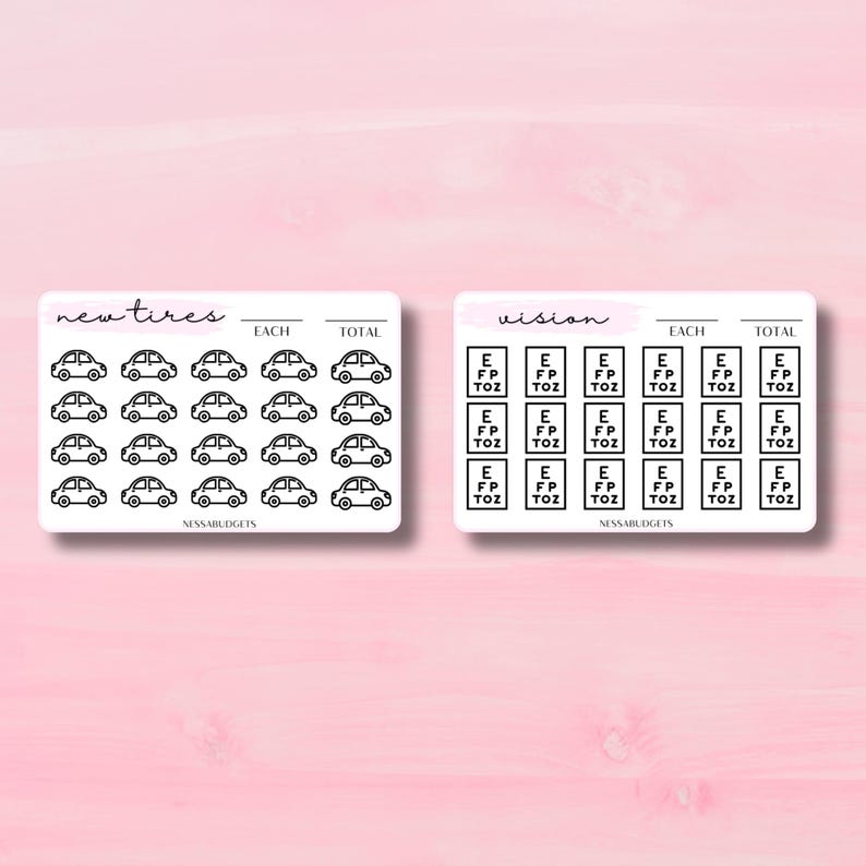 Mini Sinking Funds Trackers | A7 Sinking Fund Trackers | Budget Tracker | Laminated Cash Tracker | Money Fund Tracker image 6
