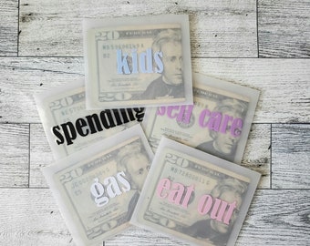 Mini Vellum Cash Envelopes | Laminated Cash Envelopes |