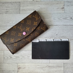 Black Wallet Tabbed Cash Dividers | Laminated Cash Dividers | Wallet Dividers