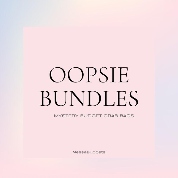 Bolsas sorpresa con sobres de dinero en efectivo / Sobres de efectivo / Comprobantes de cajeros bancarios / Paquetes con sobres de dinero en efectivo