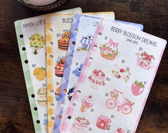 Colorful Savings A6 Savings Challenge | A6 Laminated Savings Challenge |