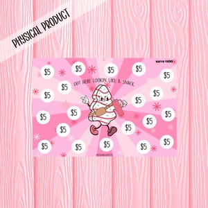 Christmas Snack Savings Challenge| A6 Laminated Savings Challenge | Low Income Savings Challenge |