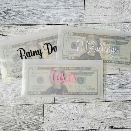 Pink A6 Vellum Cash Envelopes Frosted Cash Envelopes Dave Etsy