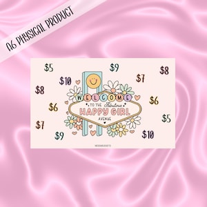Happy Girl Savings Challenge| A6 Laminated Savings Challenge | Low Income Savings Challenge |