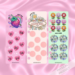 Bookmark Savings Challenge 2 | A6 Laminated Savings Challenge | Low Income Savings Challenge |