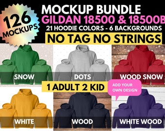Gildan 18500,  Hooded Sweatshirt,  G185 Mockup, Hoodie Mockup, Flat Lay Shirt Mock Up, White Background, Mock Up Gildan, Hoodie Flat Lay