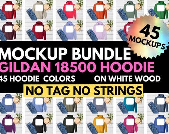 Gildan 18500,  Hooded Sweatshirt,  G185 Mockup, Hoodie Mockup, Flat Lay Shirt Mock Up, White Background, Mock Up Gildan, Hoodie Flat Lay